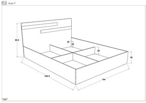Спалня за матрак 160/200 Джоя