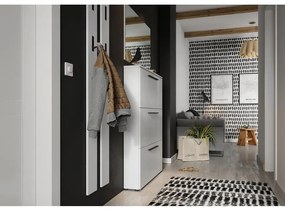 Бял шкаф за обувки с панти Utah - Germania