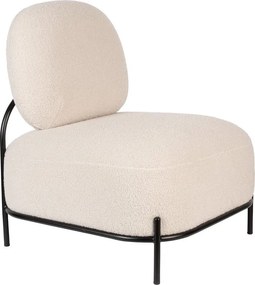 Кремаво кресло от букле Polly – White Label