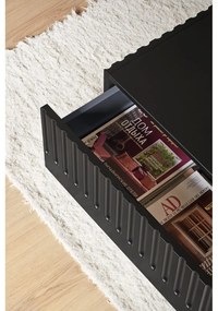 Черна масичка за кафе с 2 чекмеджета Doric - Teulat