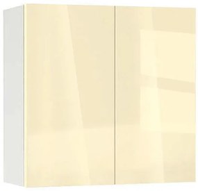 Горен шкаф МДФ Глосмакс 80 (80см) Бял