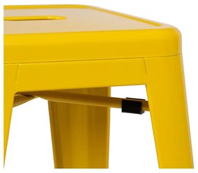 Жълти метални бар столове в комплект 2 бр. (височина на седалката 61 cm) – Ixia