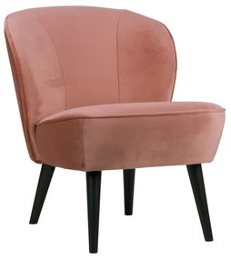 Фотьойл от розово кадифе Sara - WOOOD