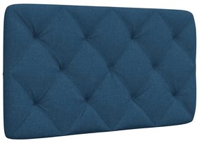 4019204 vidaXL Мека табла за легло, синя, 90 см, плат