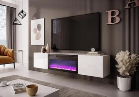 TV шкаф с вградена камина  LIVO RTV-180W K