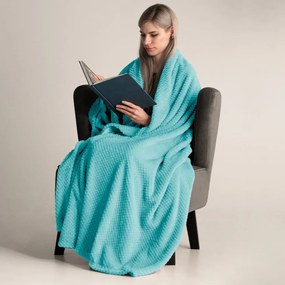 Тюркоазена покривка за легло от микрофибър , 200 x 150 cm Henry - DecoKing