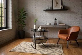 Модерна масичка за кафе с поставка за списания 40 x 40 x 55 cm