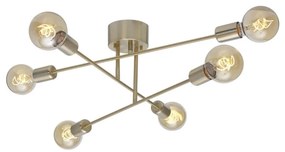 Cottex P7216BM - Полилей за повърхностен монтаж BATON 6xE27/60W/230V месинг