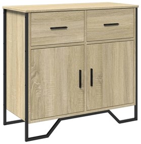 848545 vidaXL Сайдборд, дъб сонома, 79,5x35,5x74,5 см, инженерно дърво