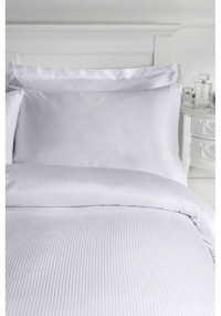 Сиво единично спално бельо 135x200 cm Satin Stripe - Catherine Lansfield