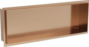 Mexen X-Wall-NR вградена лавица без фланец 60 x 20 см, четкана мед - 19C1602010
