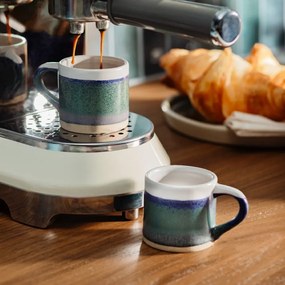 Тъмносини глинени чаши за еспресо в комплект от 2 бр. 80 ml Marlow – Sass &amp; Belle