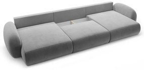 Тъмносив кадифен сгъваем/с място за съхранение ъглов диван (U форма) Tonale – Cosmopolitan Design