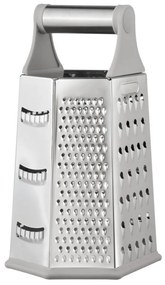 Ренде за зеленчуци Kinghoff KH 1991, 4-странно, 6 повърхности, Неръждаема стомана, Сребрист