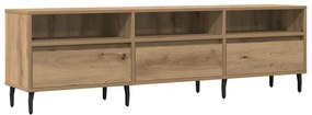 857192 vidaXL ТВ шкаф Artisan Oak 150x30x44,5 cm Инженерна дървесина