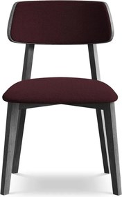 Бордо трапезен стол от масивна дървесина Niu – Makamii