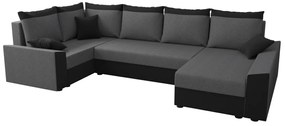 Разтегателен диван в П-образна форма  PAULIN, 307x90x161, sawana 05/sawana 14, ляв