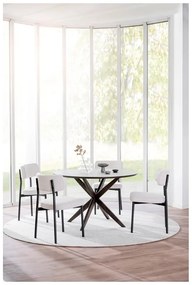 Светлосив вълнен кръгъл килим ø 250 cm Auckland - Rowico