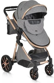Комбинирана детска количка Alma MONI - тъмно сива