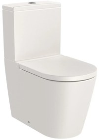 Тоалетна чиния за моноблок, Roca, A342526650 ROUND, порцелан, бежов, 79.5x64.5x37.5см8