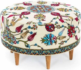 Табуретка Rimini TopMebel от плат в многоцветен 65x65x40cm