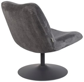 Тъмносиво кадифено кресло Bubba - Zuiver