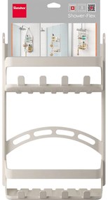 Сив висящ пластмасов рафт за баня – Metaltex