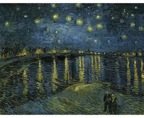 Живопис - репродукция 90x70 cm The Starry Night, Vincent van Gogh - Fedkolor