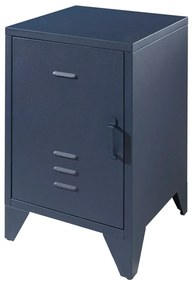 Синьо метално детско нощно шкафче BRONXX – Vipack