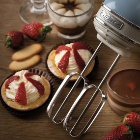 Разопакован: Ръчен миксер Ariete VINTAGE 1548/05, 450W, 5 скорости, Турбо, Небесносин