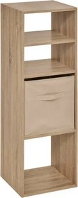 Рафт 5five Mix'n Modul, 2+2 отделения, MDF, 35x32x101 cm - Естествен