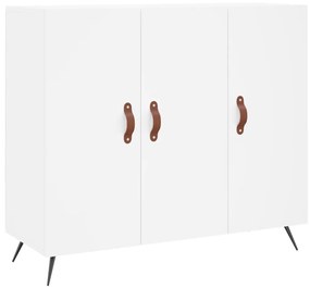 828076 vidaXL Сайдборд, бял, 90x34x80 см, инженерно дърво