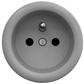 Kliklap - Ретро домашна розетка без рамка 230V сива