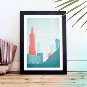 Плакат , 30 x 40 cm San Francisco - Travelposter