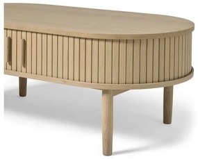 Масичка за кафе от декор от дъб в естествен цвят 60x120 cm Meta – Unique Furniture