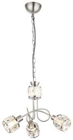 Globo 54356-3H - LED Полилей на въже KRIS 3xE14/40W/230V + LED/5W