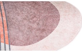 Миещ се килим в светлорозово-сиво 120x180 cm Oval - Vitaus