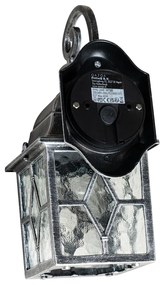 Романтичен външен стенен фенер антично сребро - London