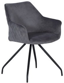 Трапезен стол KENDAL - тъмносив BF 2