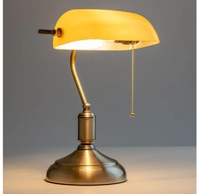 Brilagi - Настолна лампа BANK OFFICE 1xE27/60W/230V месинг/оранжевa