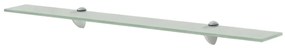 3051539 vidaXL Подвижни рафтове, 2 бр, стъкло, 80x20 см, 8 мм