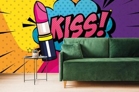 Тапет – Поп арт червило - KISS!