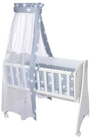 LORELLI Classic Сет за люлка FIRST DREAMS ЗВЕЗДИ BLUE GREY MIST