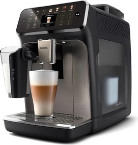Кафеавтомат Philips EP5549/70 LatteGo, 1500W, 15 bar, 1.8 л, 20 напитки, Керамична мелачка с 12 нива, TFT, AquaClean, SilentBrew, AromaExtract, ExtraShot, Черен/Бежов