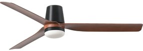 FARO 33831WT-1TW-LED Димируем вентилатор PUNT TUB M 18W/230V кафяв/черен Ø 132 см WT + д.у.