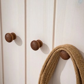 Бял комплект за коридор от масивен бор 60x120x25 cm Anita – Støraa