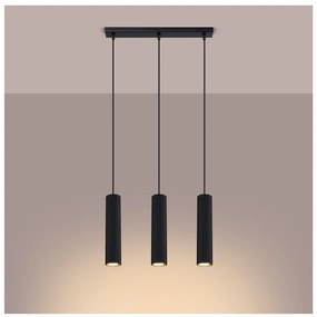 Черно висящо осветително тяло Gleam – Sollux