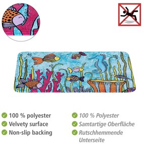 Текстилна постелка за баня 45x70 cm Rollin'Art Ocean Life - Wenko