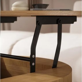 ФРИДА Естествен дъб – МОДЕРНА ХОЛНА МАСА С ПОВДИГАЩ ПЛОТ И СКРИТО ПРОСТРАНСТВО ЗА СЪХРАНЕНИЕ