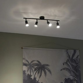 Интелигентен прожектор черен наклоняем с Wi-Fi GU10 - Jeany